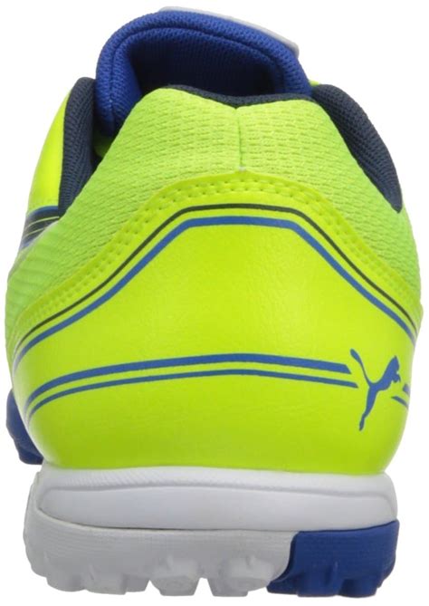 Buy Puma Men s Etereo Lite Soccer Shoe Fluorescent Yellow/Victoria Blue ...