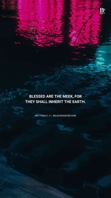 Blessed are the meek mobile wallpaper - Believers4ever.com