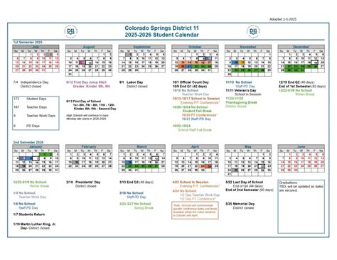 Colorado Springs Schools co Calendar 25-26 Revised [PDF] - EduCounty