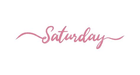 Vector de letras del sábado aislado sobre fondo blanco | Vector Premium