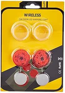 Sulfar 2 pair (4 PCS) Universal Waterproof 5 LED Wireless Car Door Open ...