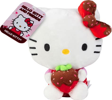 "Sanrio Hello Kitty 8"" Plushie with Strawberry - Officially Licensed ...