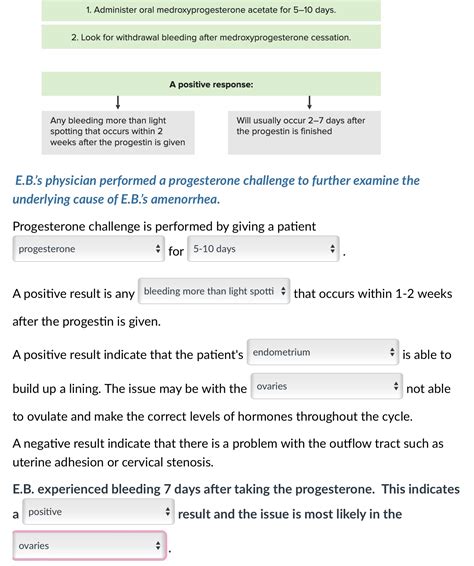 Progesterone Challenge Test 的图像结果