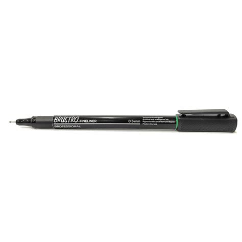 Brustro Professional Pigmen Fineliner (Green Color, 0.5 mm, pack of 10 ...