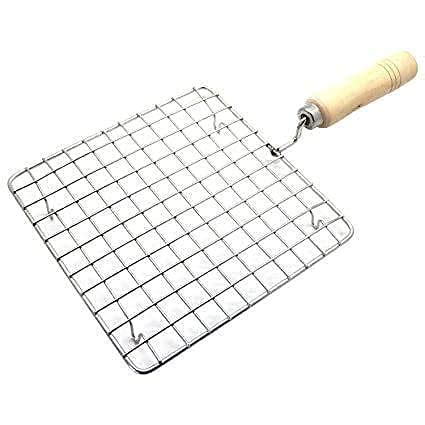 Rostar Chikan Barbiq Kitchen Griddle, Wood Handle, Small Hand Grill ...