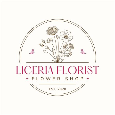 Flower Business Logo Rose Flower Elegant Logo Design Vector Download