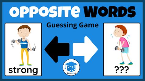 Fun Opposite Words Game For Kids | Games4esl