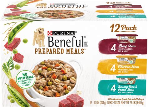 Amazon.com: Purina Beneful Prepared Meals Simmered Chicken Medley Wet ...