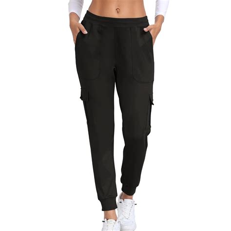 Simua Women's Athletic Pants Casual Cargo Long Work Pants Solid Color ...