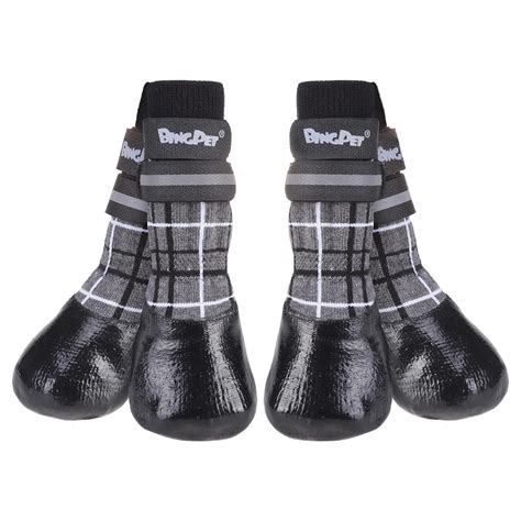 BINGPET Anti Slip Dog Shoes,Dog Booties Waterproof for Hot Pavement ...