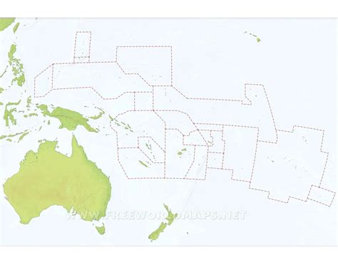 Australia & Oceania Map Quiz Review Game — Printable Worksheet