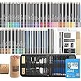 Corslet 110 Pc Sketching Kit for Artists | Drawing Pencils, A5 Sketch ...