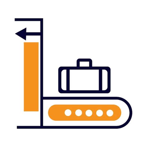 Scanner luggage conveyor luggage scanner conveyor icon | Premium AI ...