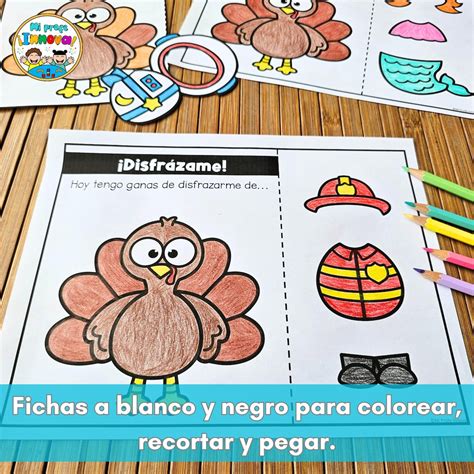 Disguise a Turkey - Spanish Thanksgiving Activities & Printables ...