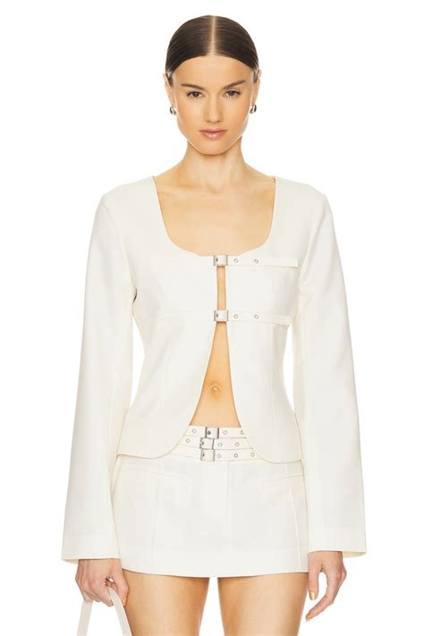 Aya Muse Apure Jacket in White | REVOLVE