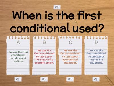 Image result for Firsto Conditional