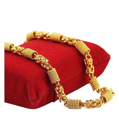 Jewar Mandi Gold Plated Chain 24 Inch Link/Rassi/Rope Designer Chain ...