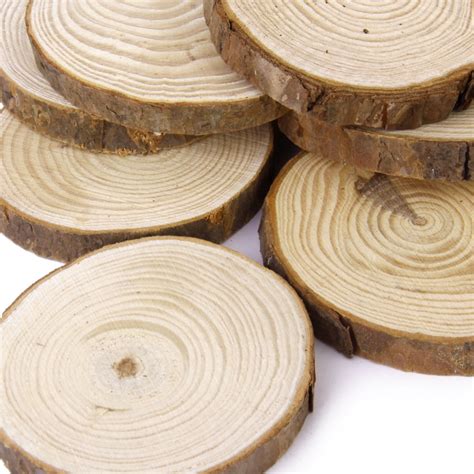 Buy Natural Wood Slices, Round Pinewood Slabs, 2 to 3 inches, Rustic ...