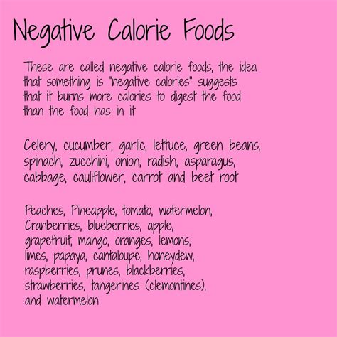 Negative Calorie Foods in 2025 | Negative calorie foods, Healthy food ...