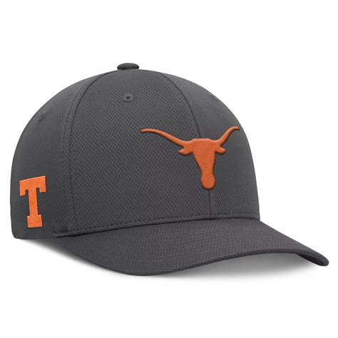 Men's Top of the World Charcoal Texas Longhorns Reflex Logo Flex Hat