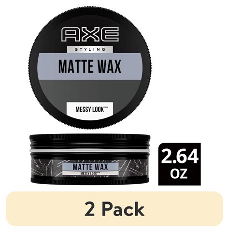 (2 pack) Axe Styling Messy Look Matte Wax Hair Pomade, 2.64 oz ...