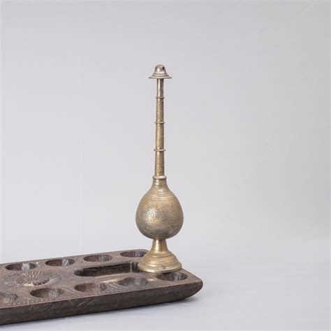 Vintage Brass Engraved Rosewater Ewer – The Blue Trunk