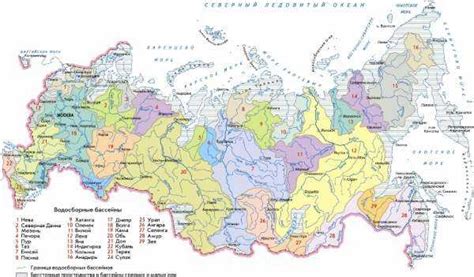Карта рф с реками фото
