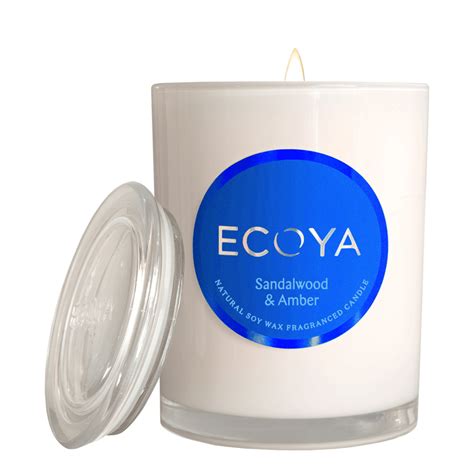 ECOYA Metro Candle 280g - Sandalwood & Amber | Oz Hair & Beauty