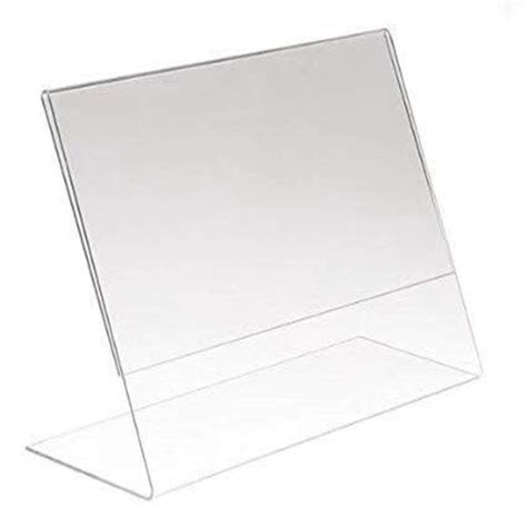Buy HESIN 10 Pack of Acrylic Sign Holder 5x3.5 Acrylic Store Price Tag ...