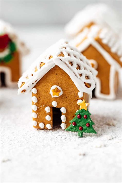 Mini Gingerbread Houses - Baked Ambrosia