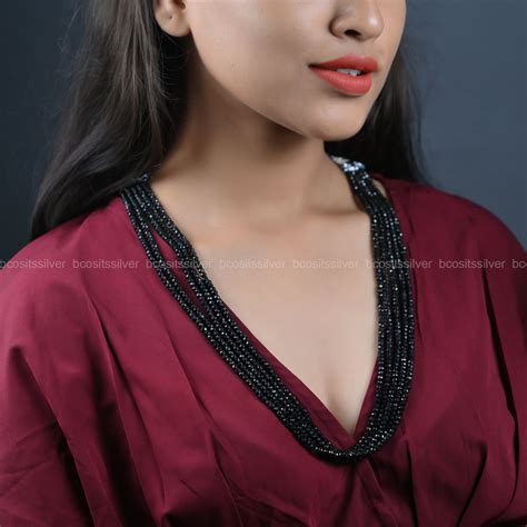 Black Spinel - Semi Precious Beads - 5914