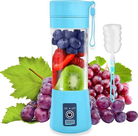 Portable Blender Bottle for Smoothies and Shakes, Portable Smoothie Blender, Juicer Cup, 13oz ...