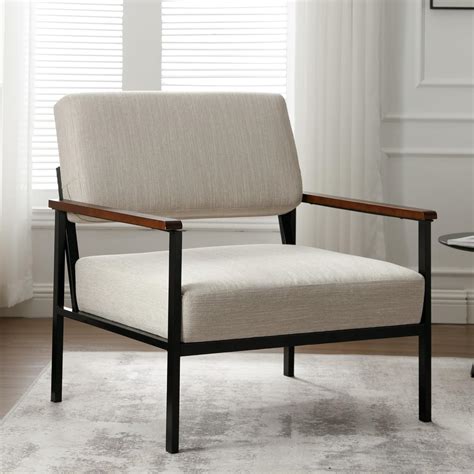 Amazon.com: BESTANO Mid Century Modern Accent Chair Arm Chairs, Comfy ...