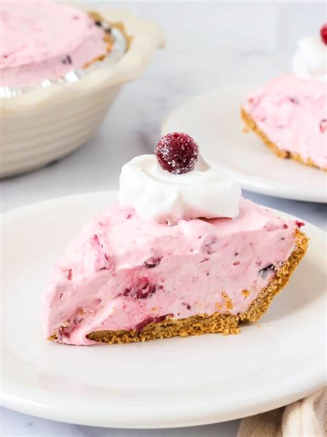 Easy No Bake Cranberry Pie - Margin Making Mom®