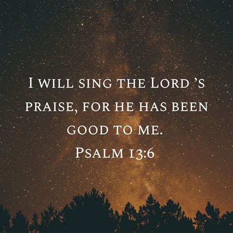 Psalm 13:6 - Singing the Lord's Praise