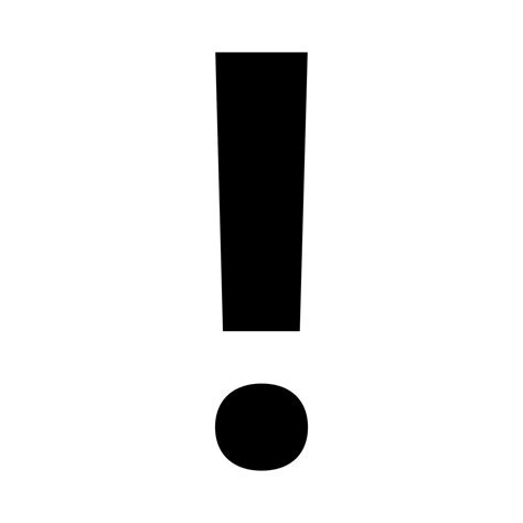 Exclamation Point Icon for Clear Communication