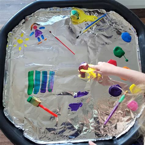 10 painting tuff tray ideas for toddlers and preschoolers fun and easy ...