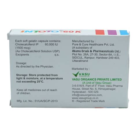 Intoto-60K Capsule 4's Price, Uses, Side Effects, Composition - Apollo ...