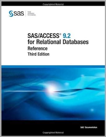Buy SAS/ACCESS 9.2 for Relational Databases: Reference, Third Edition ...