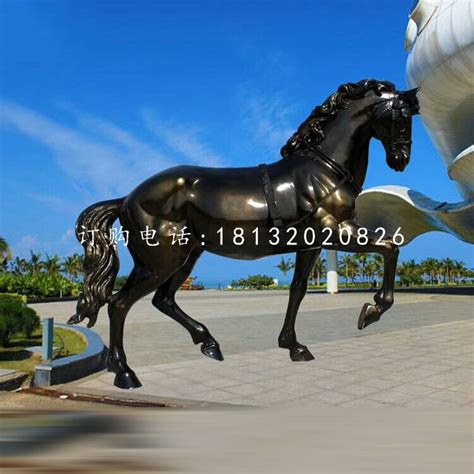 彩绘玻璃钢马雕塑-方圳雕塑厂