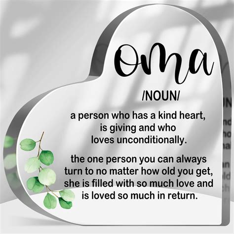 Amazon.com: Best Oma Gift for Grandma Funny Oma Definition Keepsake ...