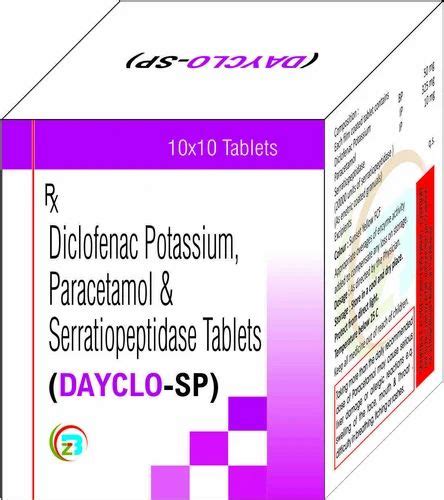 Pharma Tablets - Diclofenac Sodium, Paracetamol Chlorzoxazone Tablets ...