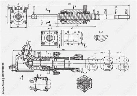Image result for Mechanical Drawing Left Hand Thread