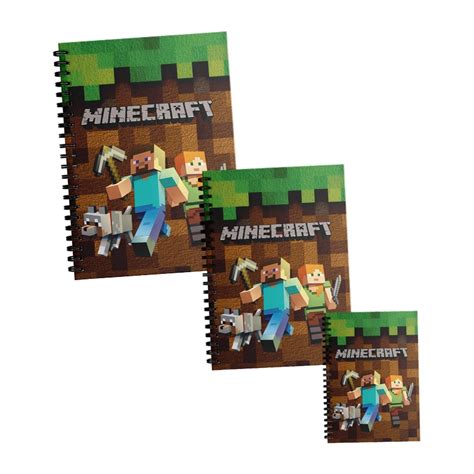 Festiko® Minecraft Theme Notebook Combo, Cute Notebook for Kids, Spiral ...