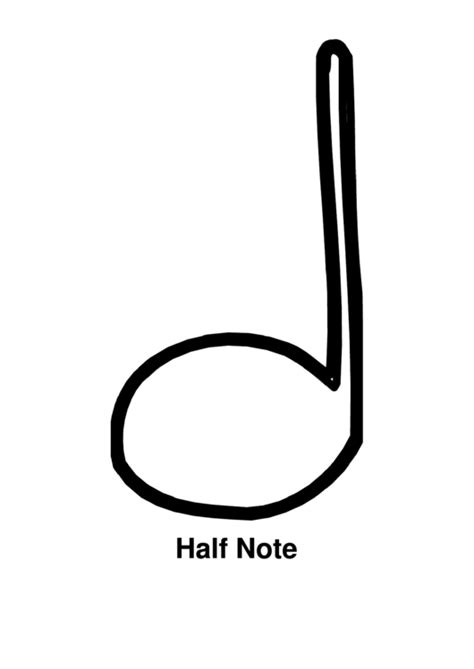 Image result for Sheet Music Half Note