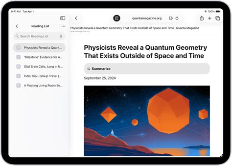 Save webpages to read later in Safari on iPad - Apple Support (IN)