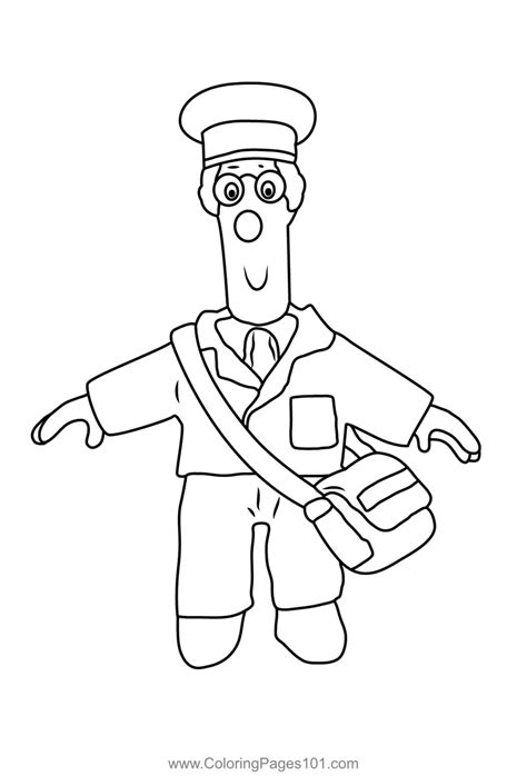 Postman Coloring Pages 的图像结果