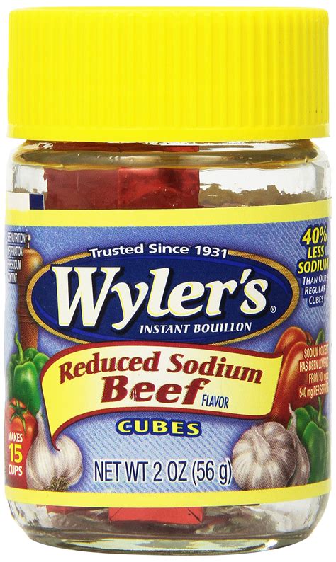 Amazon.com : Wyler's Instant Bouillon, Reduced Sodium Chicken Cubes, 2 ...