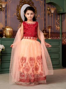 Aarika Indi Girls Lehenga Choli Ethnic Wear Embroidered Lehenga Choli ...