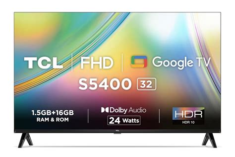 TCL 80.04 cm (32 inches) Bezel-Less S Series Full HD Smart LED Google ...